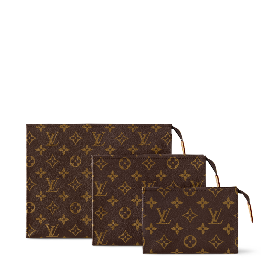 Trio Toilet Pouch Monogram - } - M47195 | LOUIS VUITTON